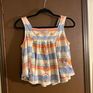 Free people Aztec design top